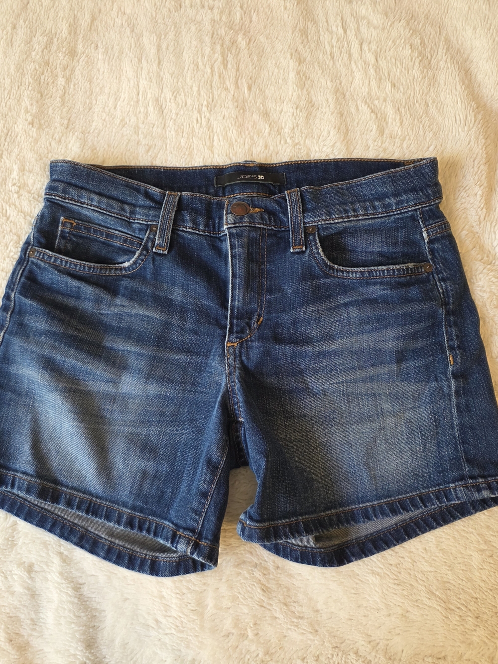 Joe's Women's Blue Denim Shorts Size 27 Mid Rise
